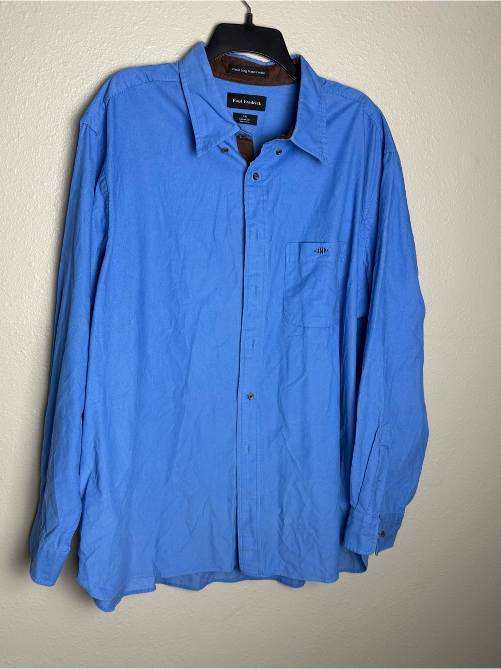 Paul Fredrick Light Blue Long-Sleeve Shirt